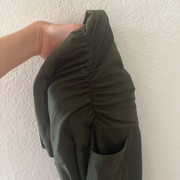 Lot of 3 Maternity Leggings Green and Black - Picture 7 of 15